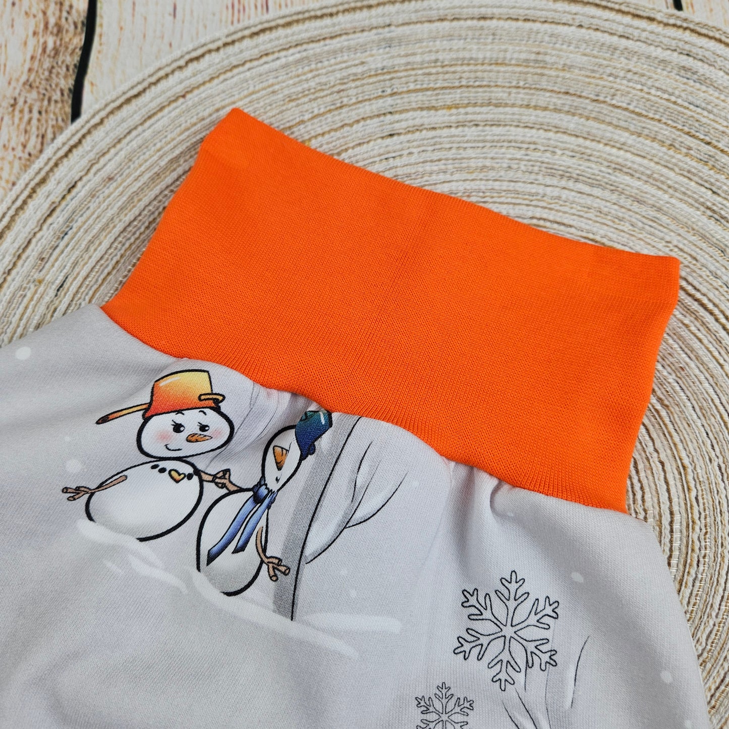 Pumphose mit Schneemann und Schneefrau