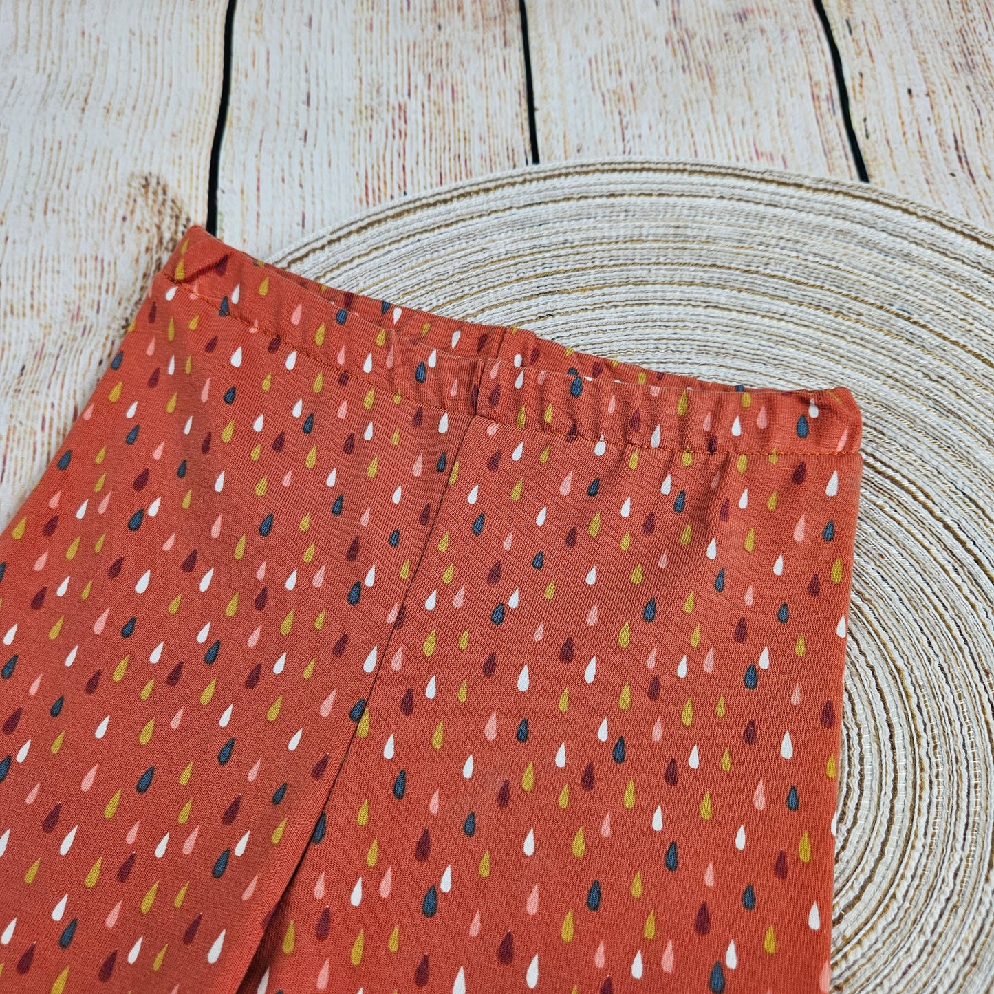 Caprihose/Radlerhose Tropfen orange