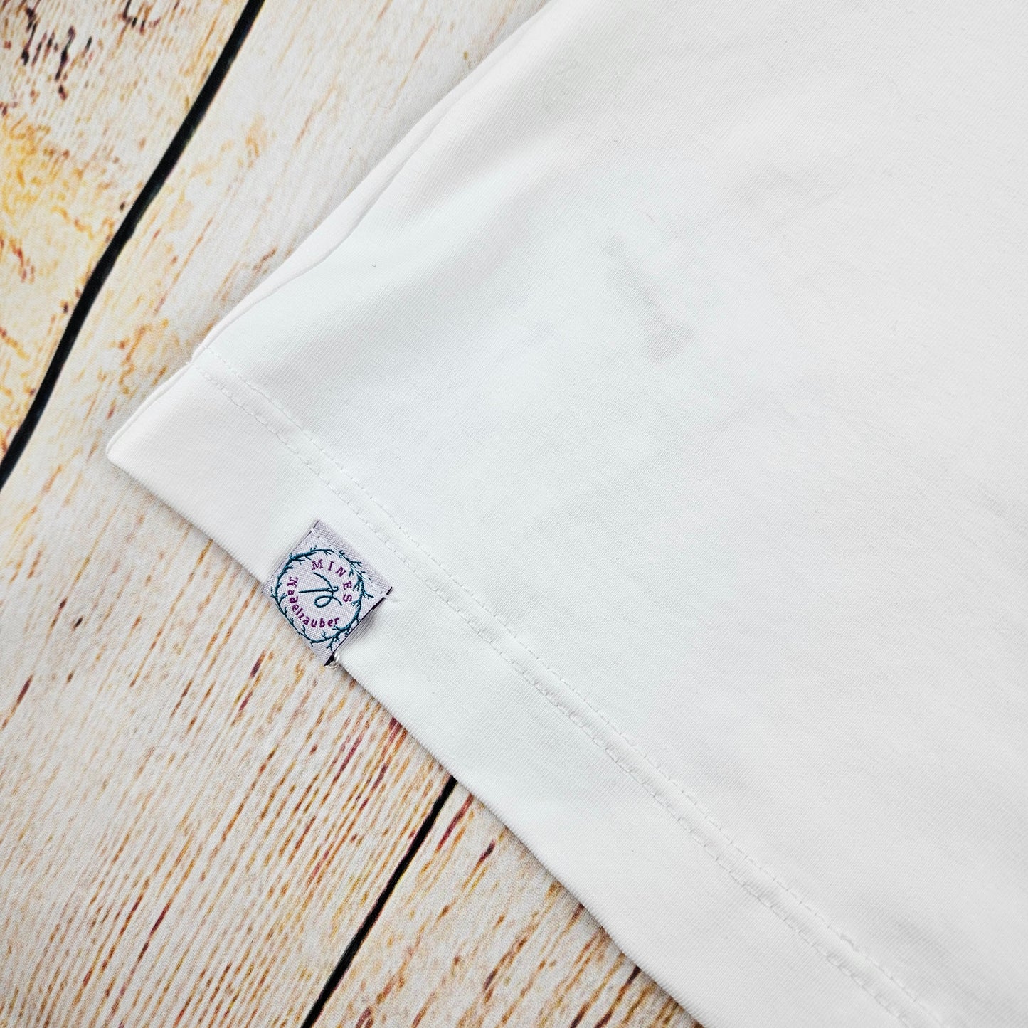 Damen Basicshirt Be happy Eukalyptus