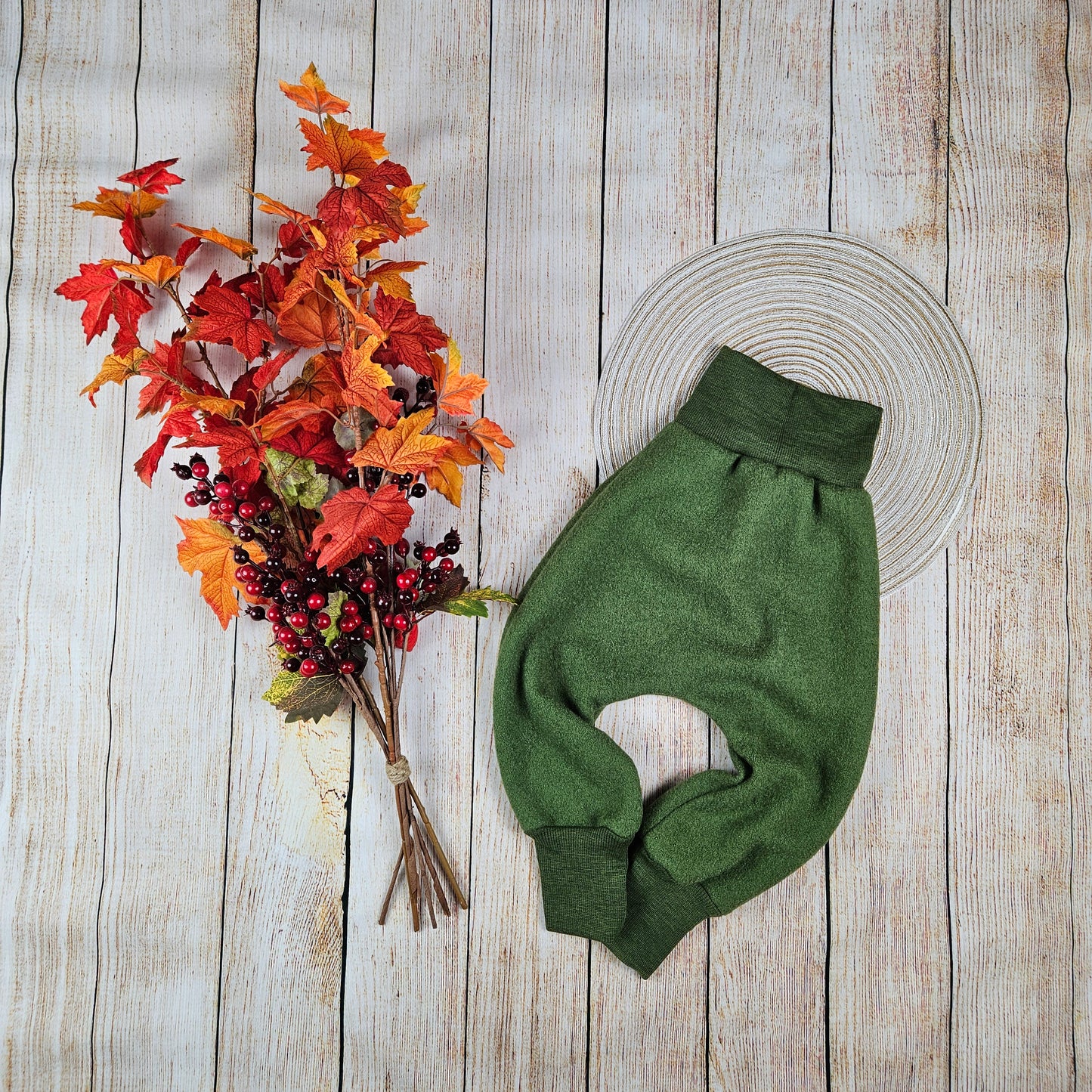 Handgemachte Walkhose aus 100% Schurwolle