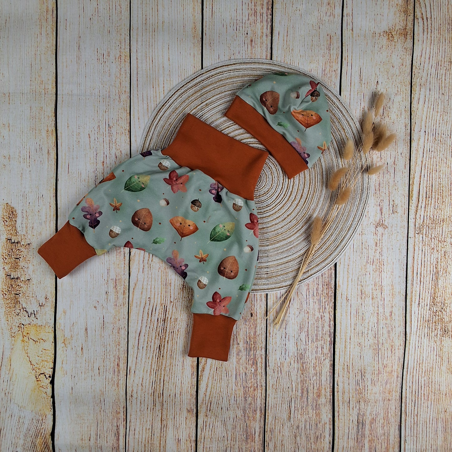 Newbornset Herbstblätter Gr. 56/62
