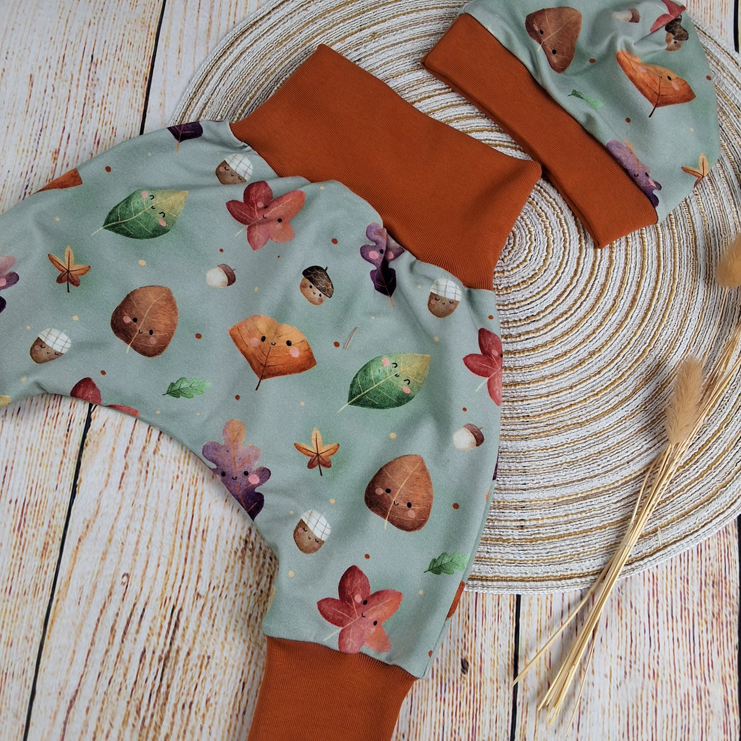 Newbornset Herbstblätter Gr. 56/62
