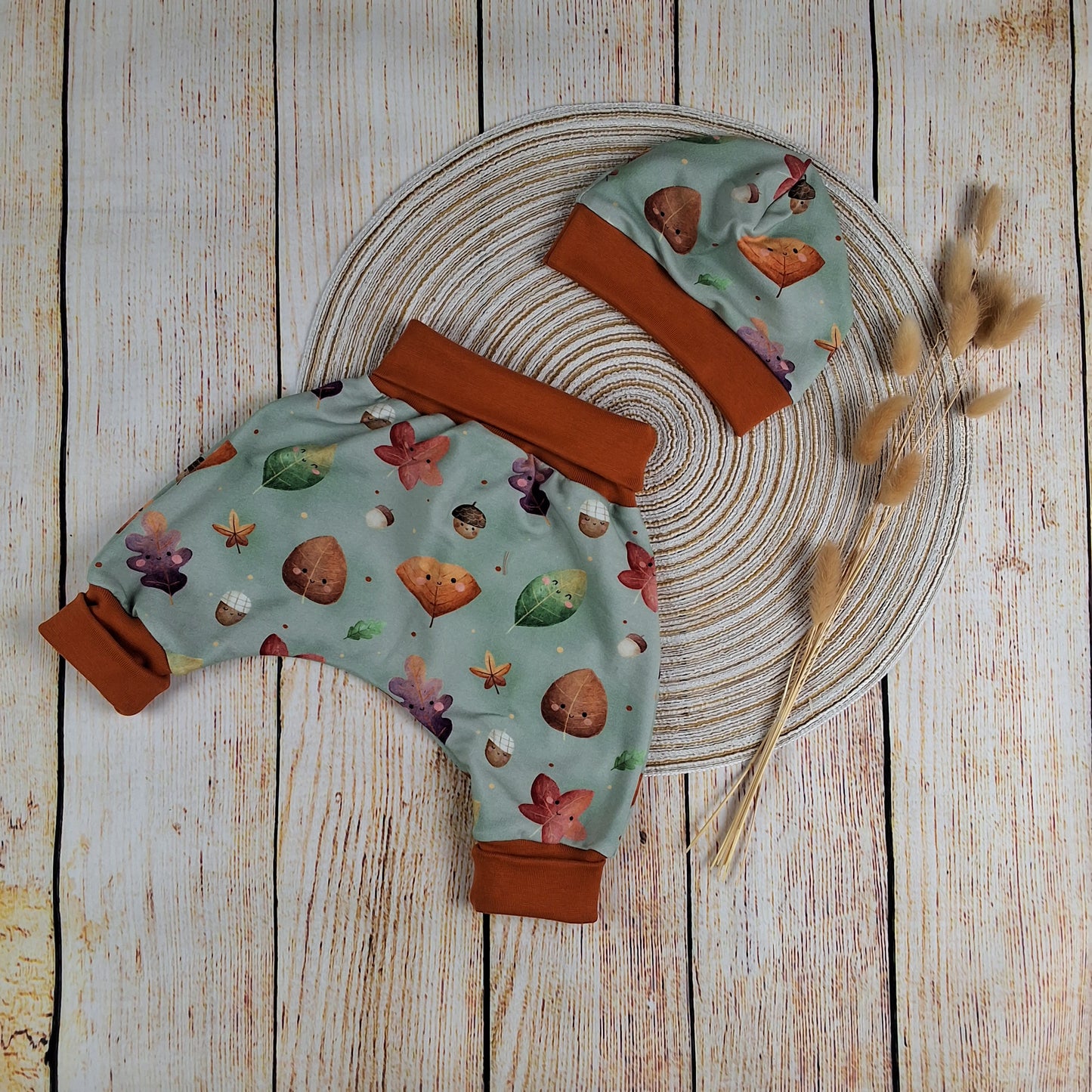 Newbornset Herbstblätter Gr. 56/62
