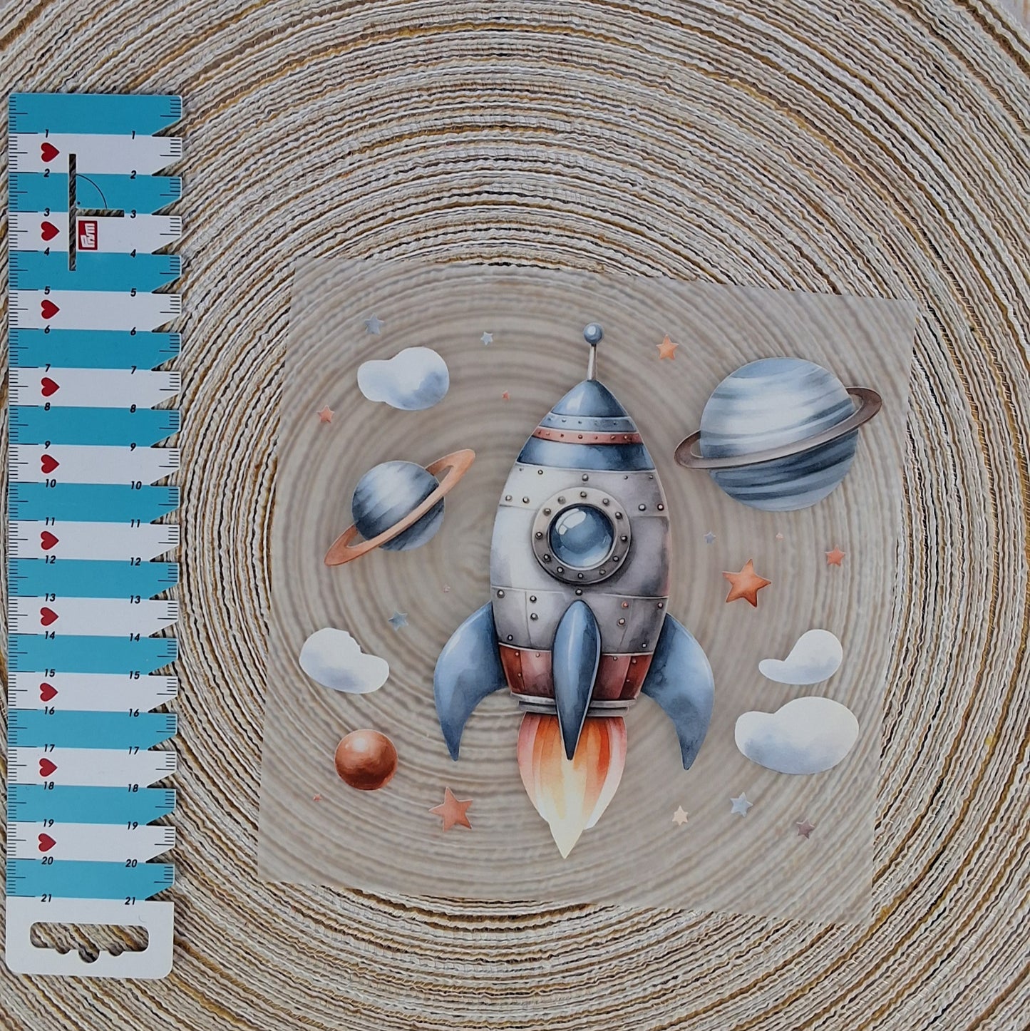 Bügelbild "Rakete"