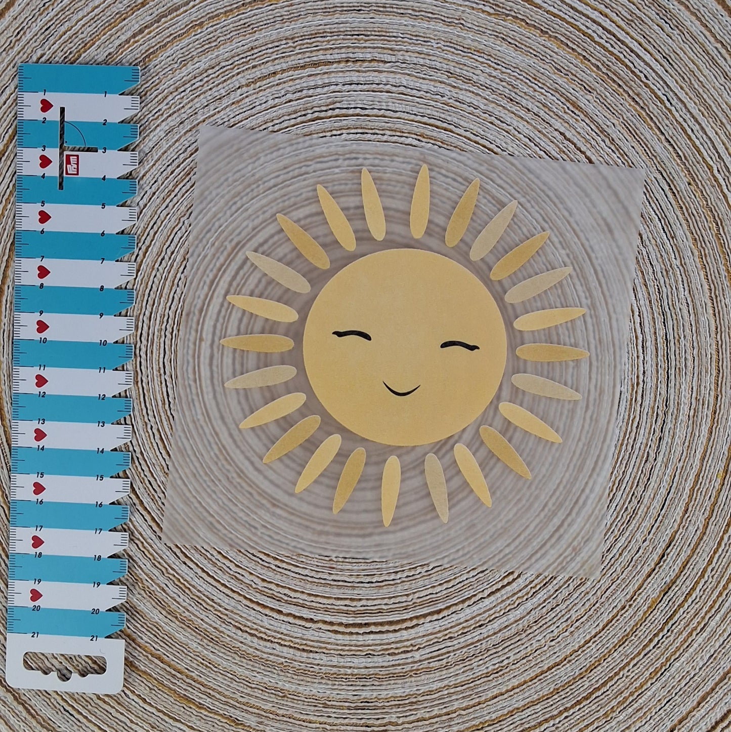 Bügelbild "Lachende Sonne"