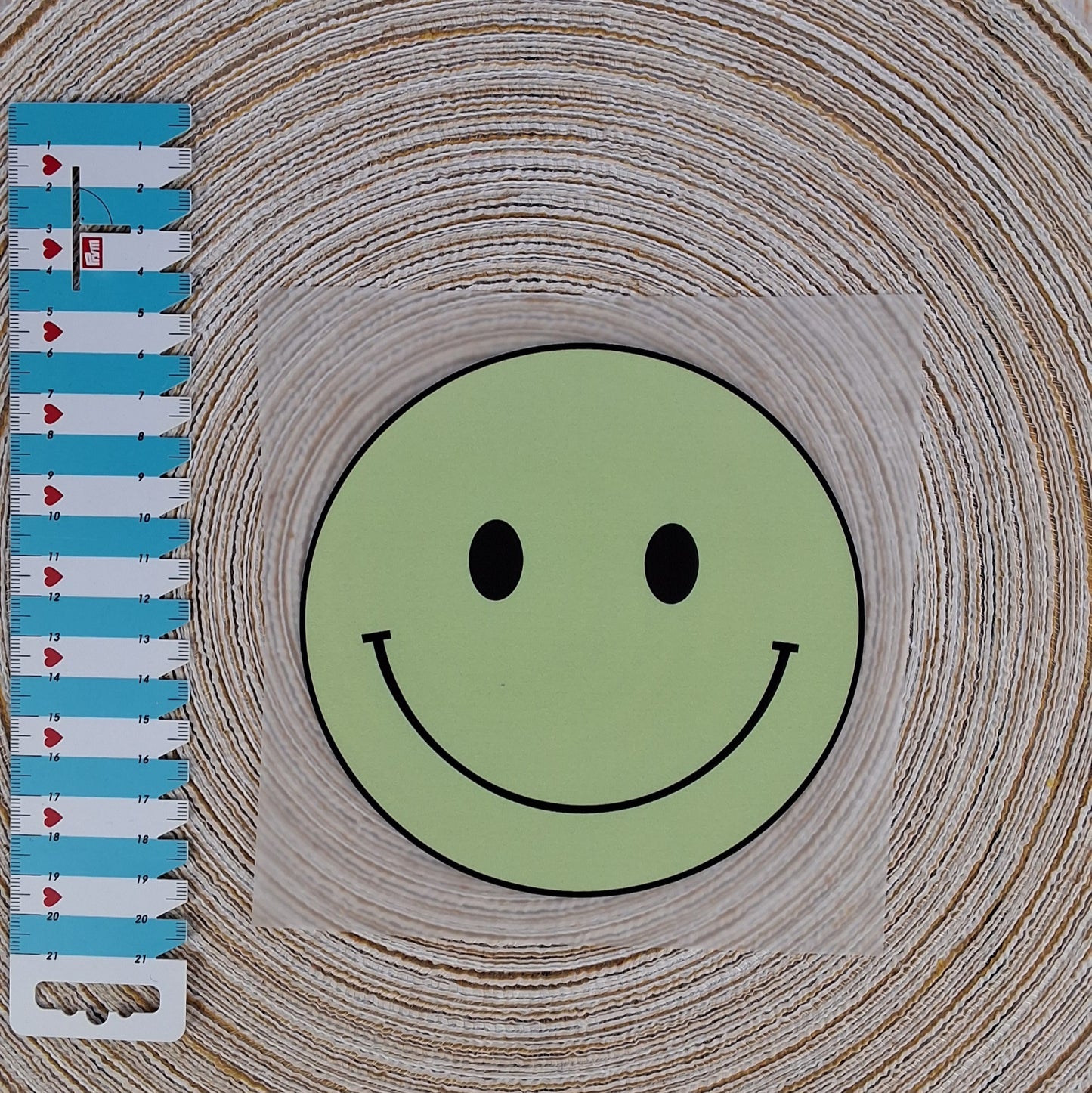 Bügelbild "Grüner Smiley"