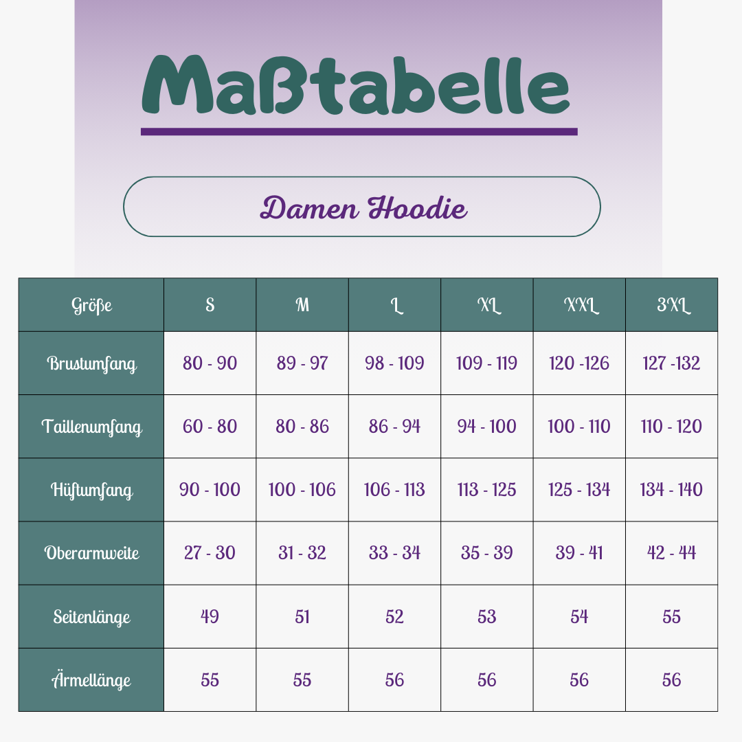 Damen Hoodie - individuell - Gr. S bis 3XL