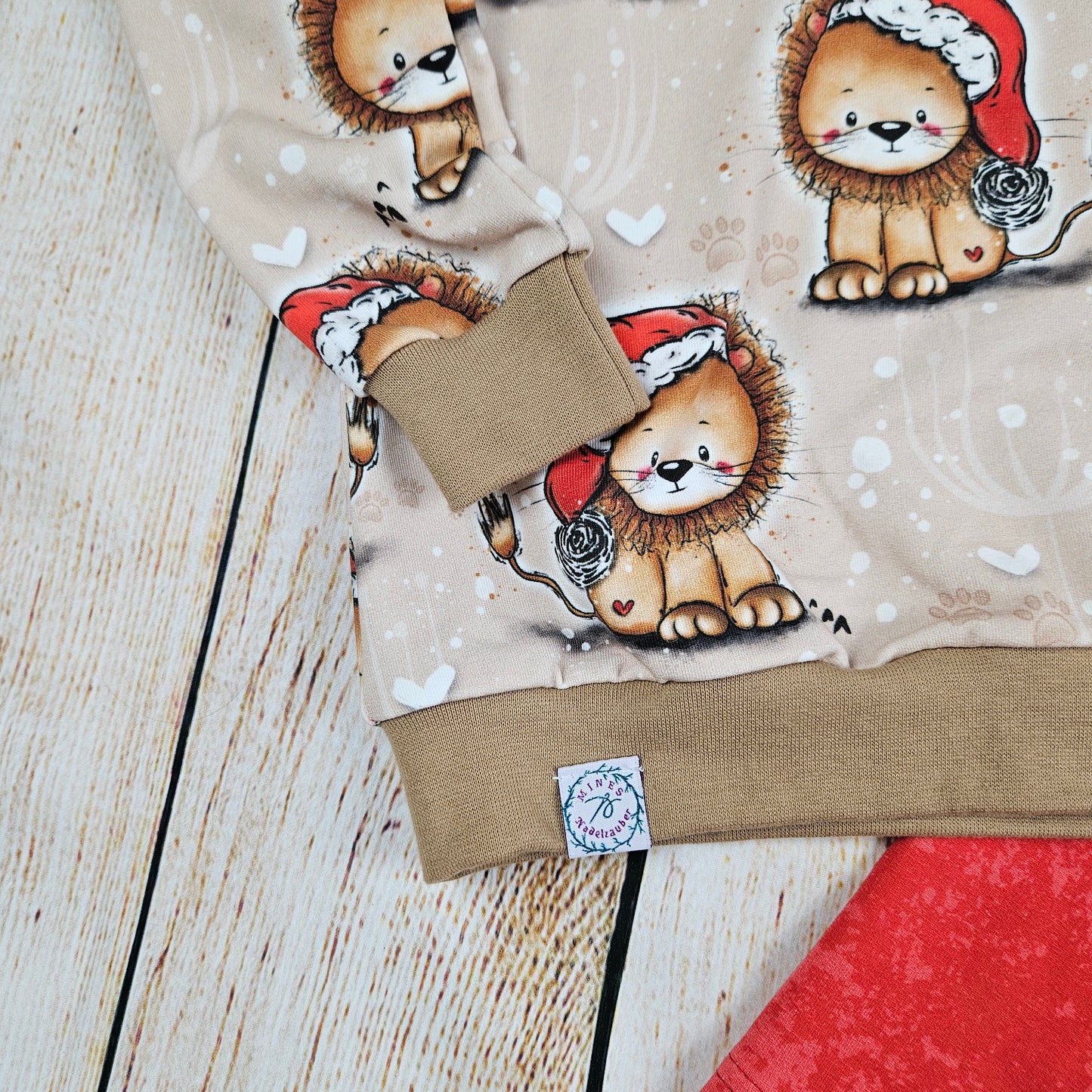 Weihnachtsset Sweatshirt Weihnachtslöwe mit passender Pants