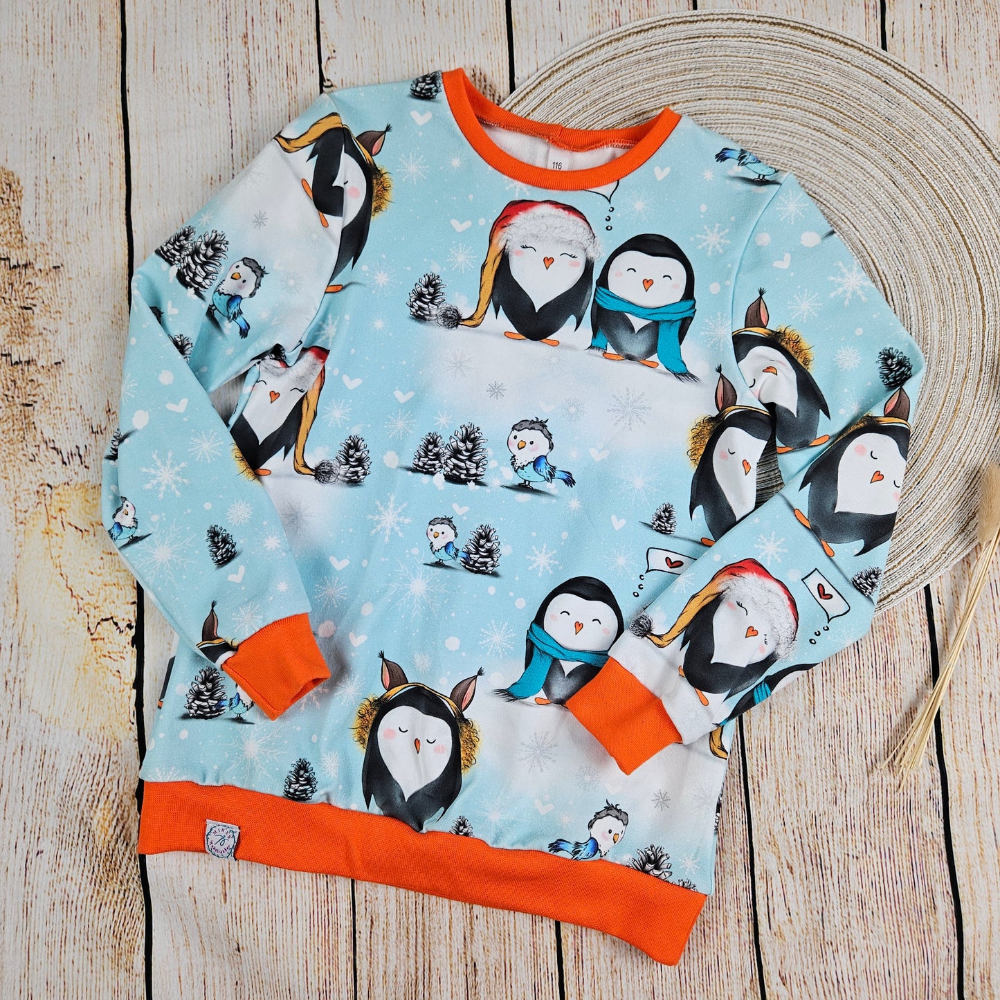 Sweatshirt mit coolen Winterpinguinen