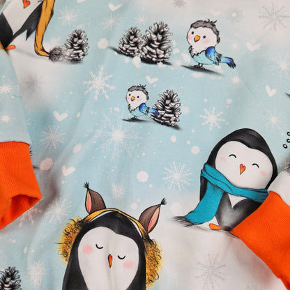 Sweatshirt mit coolen Winterpinguinen