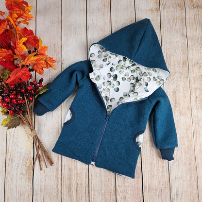 Handgefertigte Walkjacke für Kinder – Wunschdesign, mitwachsend & aus 100 % Schurwolle