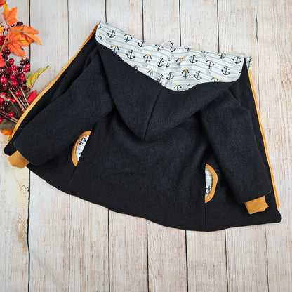 Handgefertigte Walkjacke für Kinder – Wunschdesign, mitwachsend & aus 100 % Schurwolle