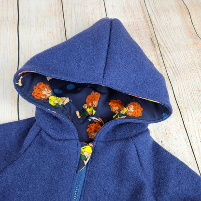 Walkjacke Pumuckl mit Taschen und Kunstlederlabel Wildfang