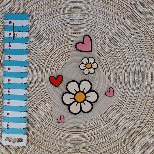 Bügelbild "Zwei Gänseblümchen"