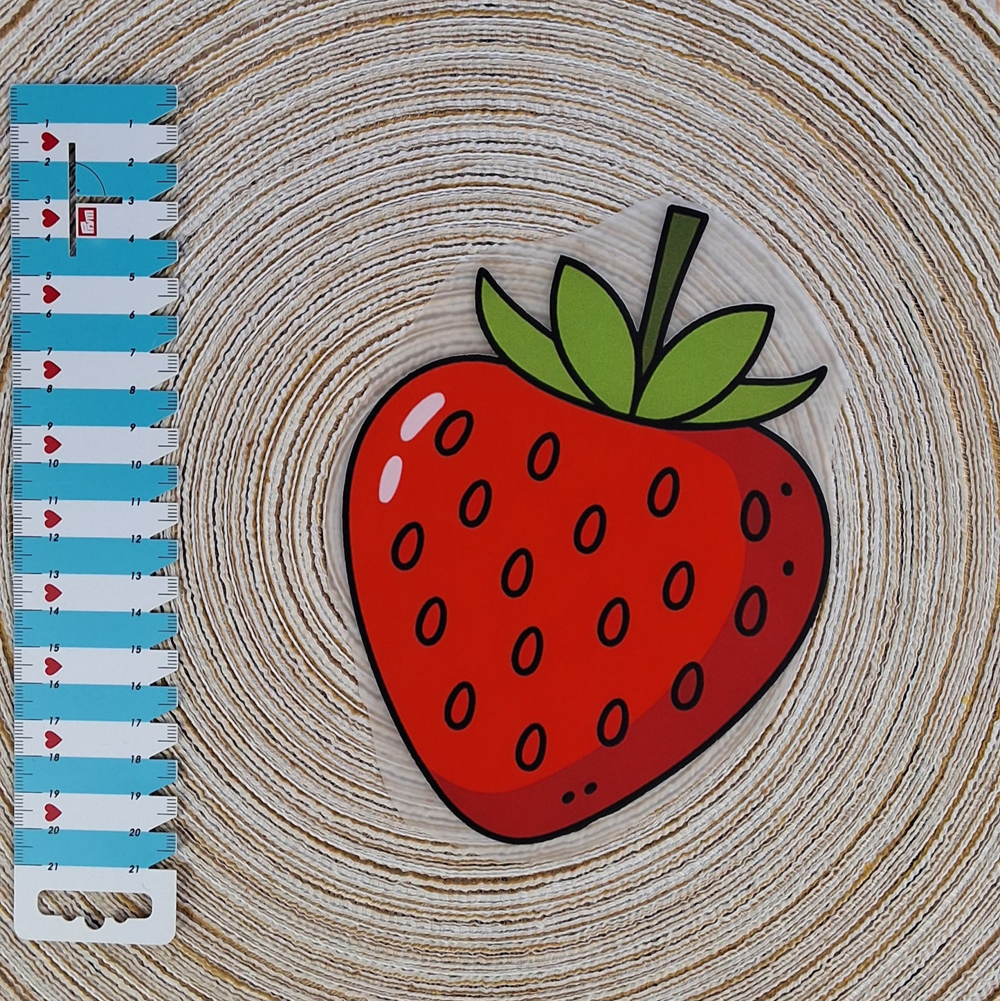 Bügelbild "Erdbeere"