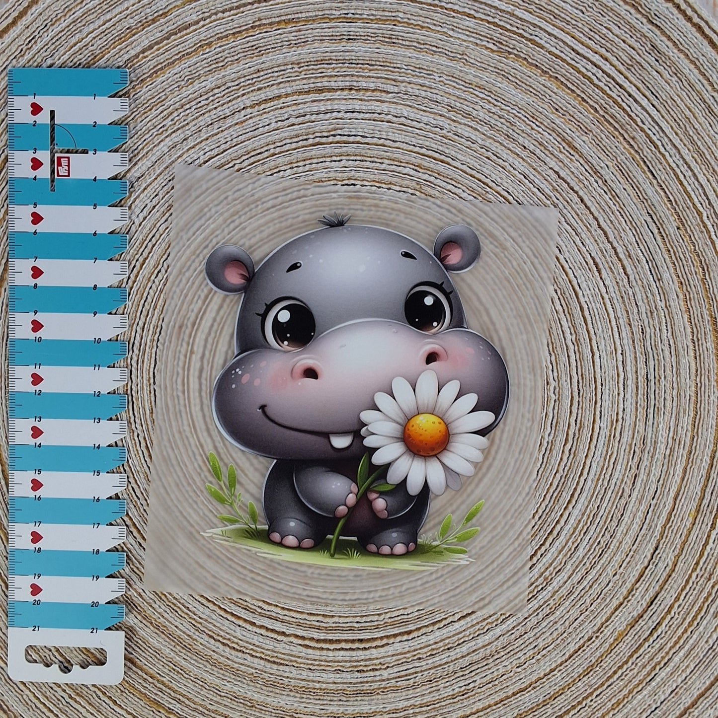 Bügelbild "Nilpferd"