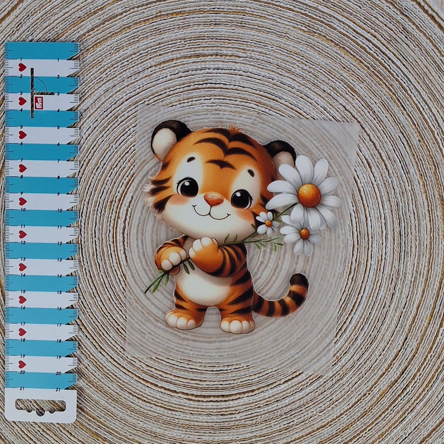 Bügelbild "Kleiner Tiger"