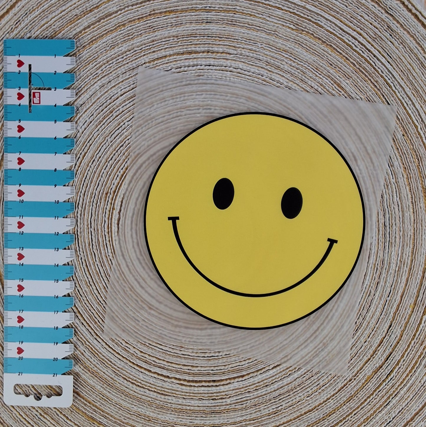 Bügelbild "Gelber Smiley"