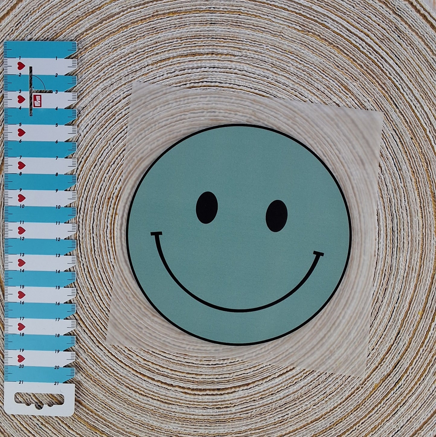 Bügelbild "Petroler Smiley"