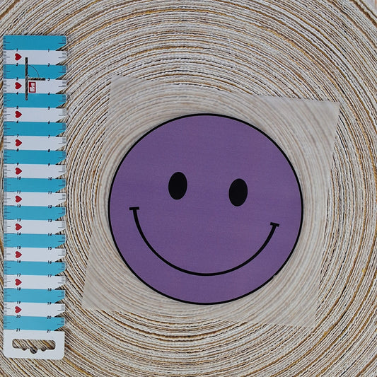 Bügelbild "Lila Smiley"