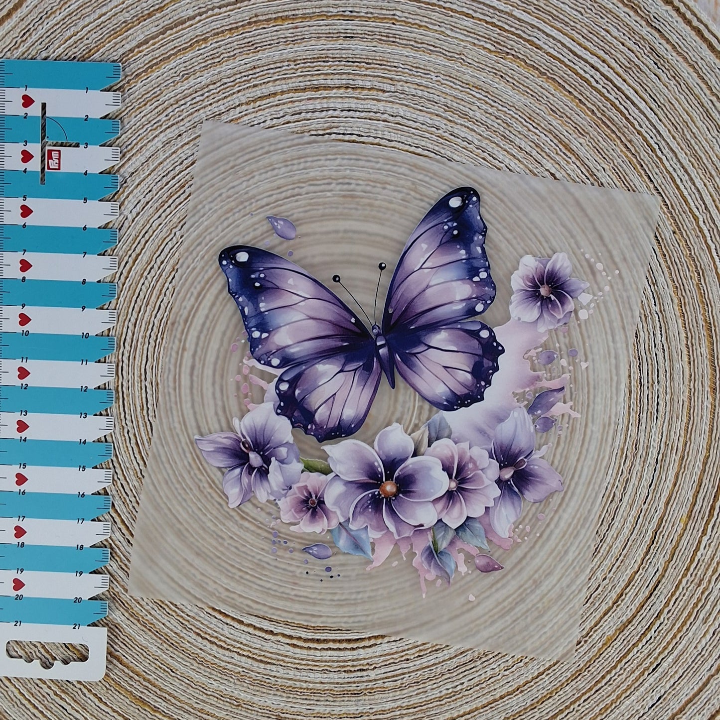 Bügelbild "Lila Schmetterling"