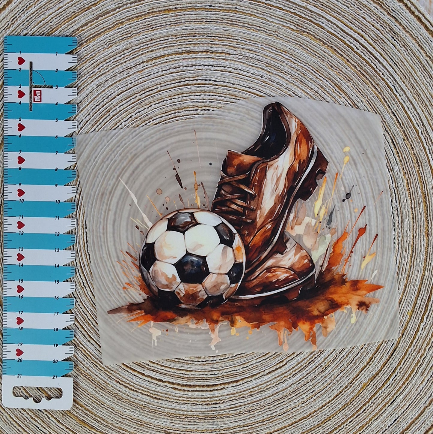 Bügelbild "Fußball"