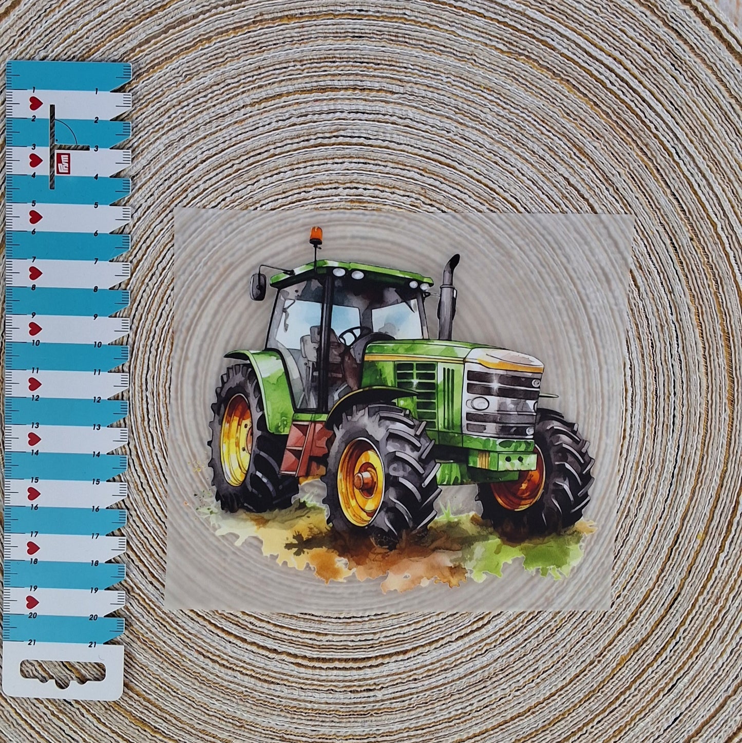 Bügelbild "Grüner Traktor"