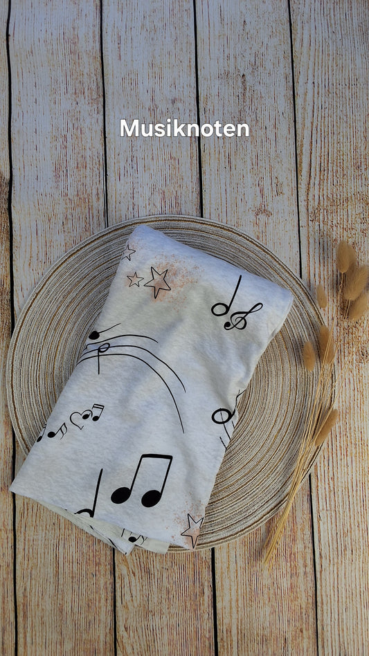 French Terry Röllchen 0,5 Meter Musiknoten