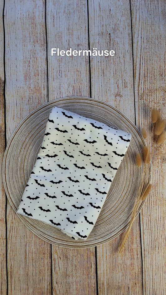 French Terry Röllchen 0,5 Meter Feldermäuse