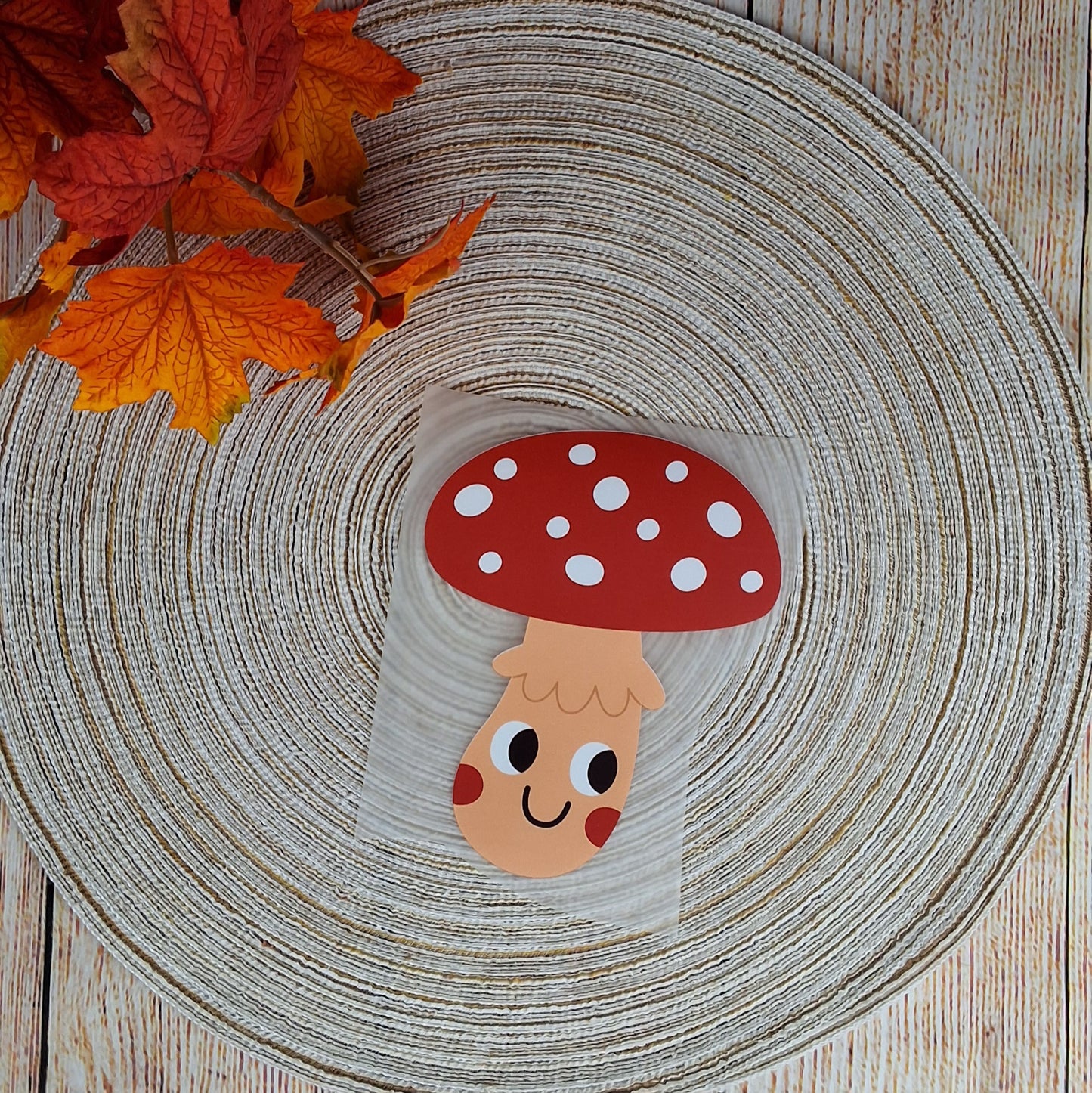 Bügelbild "Lächelnder Pilz"