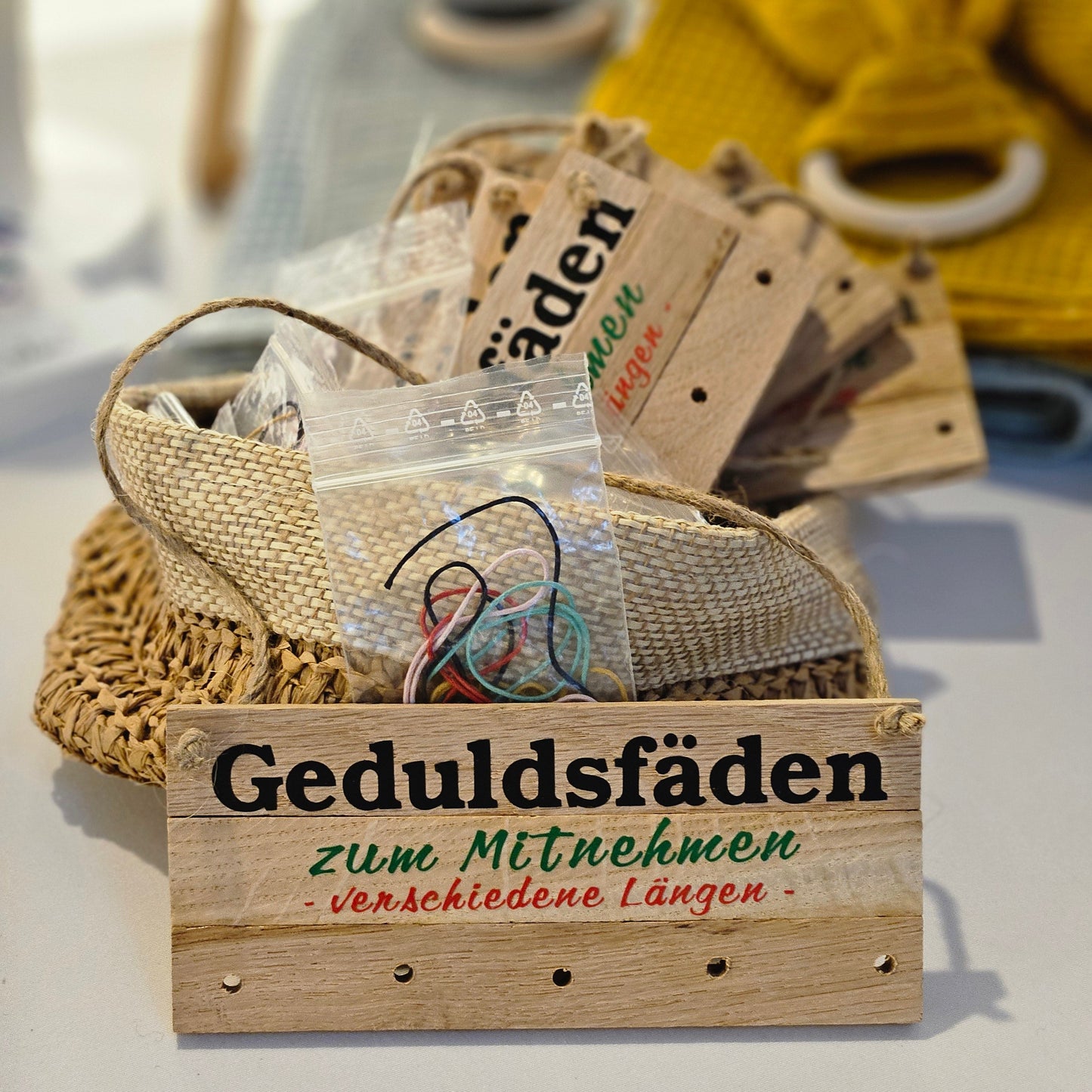Geduldsfäden - zum Mitnehmen