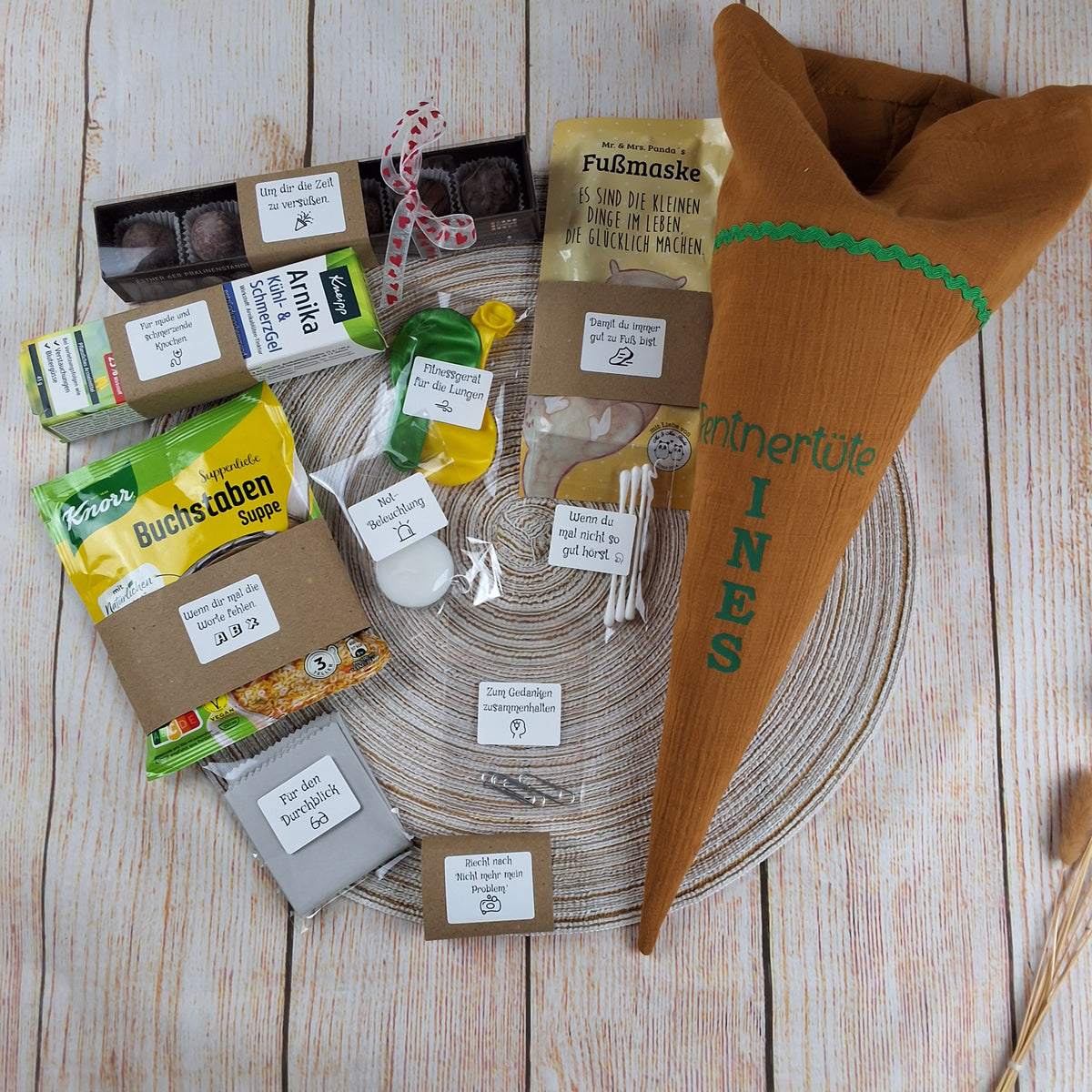 Personalisierte Rentnertüte - Geschenk zum Ruhestand